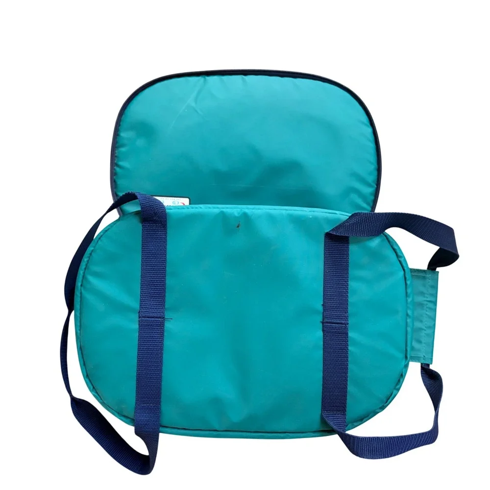 Pyrex Portables Insulated Thermal Casserole Carrier Bag‎ Teal Navy Blue